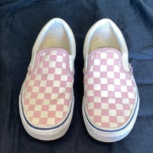 Pink Checkered Vans